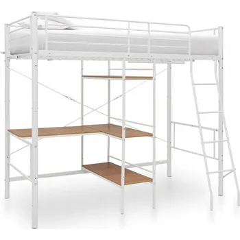 Postel Jednolůžková kovová postel VidaXL 90x200 bílá