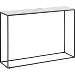 Černobílý konzolový stolek s keramickou deskou 30x110 cm Rewena – Kave Home ID_1832338