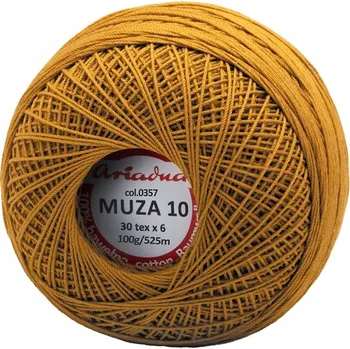Příze Muza Háčkovací Příze 10 / 100 g / 0357 hořčice