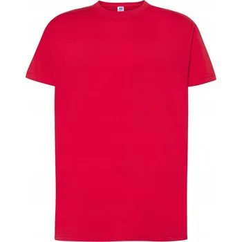 Pánská móda TRIČKO PÁNSKÉ KRÁTKÝ RUKÁV T-SHIRT BAVLNA KLASICKÉ ČERVENÉ XXL JHK