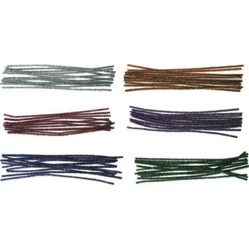 Hobby drát Žinylka lesklá chlupaté modelovací drátky 12ks v sáčku 29cm