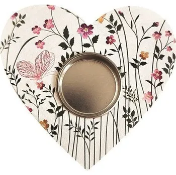 Svícen Svícen s dekorem louky 10 x 11,5 x 1,5 cm