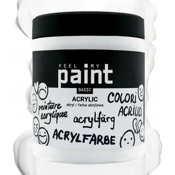 Vodová barva Akrylové barvy FeelMyPaint bílá 1 ks 500 ml