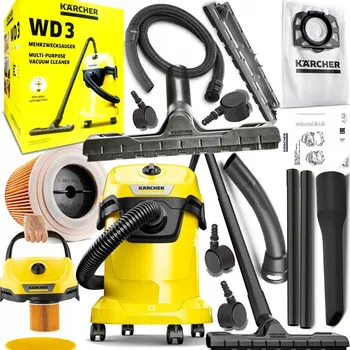 Vysavač Vysavač vysavač Kärcher vysavač Karcher WD3 bezsáčkový turbo 1400 W