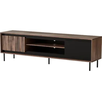 Televizní stolek RTV skříňka Swing - Halmar Tmavý dub / ořech 180x53 cm