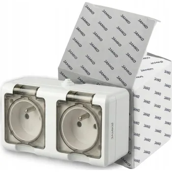 Elektrická zásuvka Elektrická Zásuvka hermetické JAMKO bílé