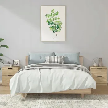 Noční stolek Noční stolky, 2 ks, dub sonoma, dřevotříska