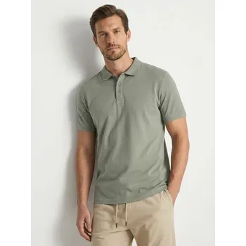 Sinsay - Bavlněné polo tričko - zelená - 348HZ-70X - 348HZ-70X-L-1