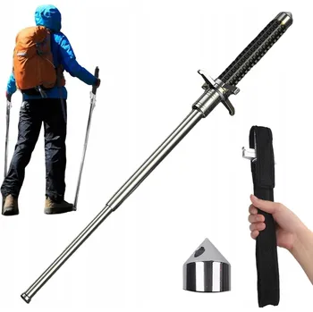 IP kamera 4140 OCEL TELESKOPICKÁ OCELOVÁ TYČ OBUŠEK 36-93 CM VENKOVNÍ S VODÍTKEM