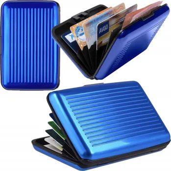 Peněženka PÁNSKÁ PENĚŽENKA POUZDRO NA KARTY OCHRANA RFID POUZDRO ANTYKRADZIEŻOWE DRŽÁK KARET