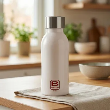 Láhev BUGATTI B Bottles Twin 350 ml – termos / láhev termiczna biela