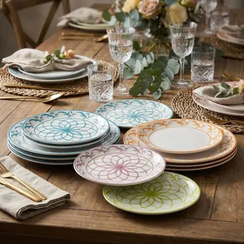 Talíř Tognana Lisboa 18 el. porcelánová jídelní sada talířů pro 6 osob