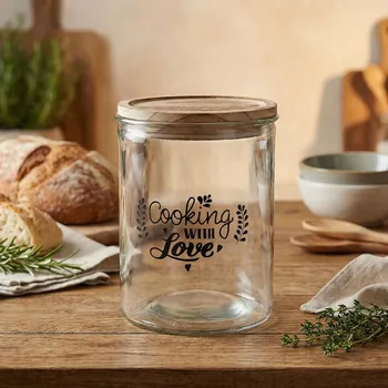 Dóza na potraviny TOGNANA Dolce Casa 1,38 l - skleněná nádoba / kontejner na sypké produkty s víkem