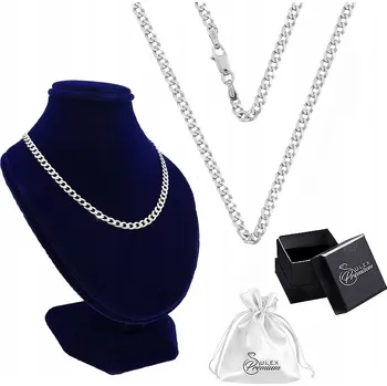 Řetízek Stříbrný Řetízek Ag 925 Elegantní Vazba „pancr“ na přívěsky 50 cm x 4 mm