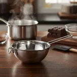 Nerezová nádoba na rozpouštění čokolády ve vodní lázni