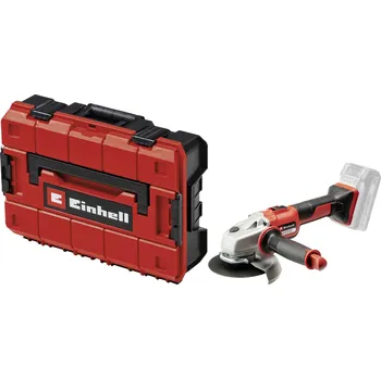 úhlová bruska Einhell 4431140 plus 4540011 Akumulátorová úhlová bruska 125 mm, bez akumulátoru, bez nabíječky, včetně elektronického kufru, 18 V
