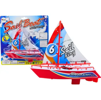 autíčko Mamido Plovoucí loďka na baterie červená