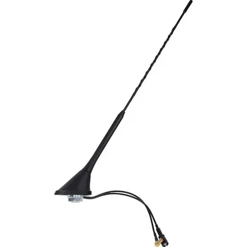 Autodíl Aktivní TOP FLEX 60°AM-FM, DAB anténa Škoda, VW s RAKU, SMB konektorem, 65104dab