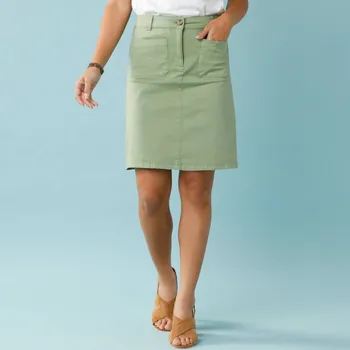 Dámská sukně Krátká sukně pro malou postavu zelená 48