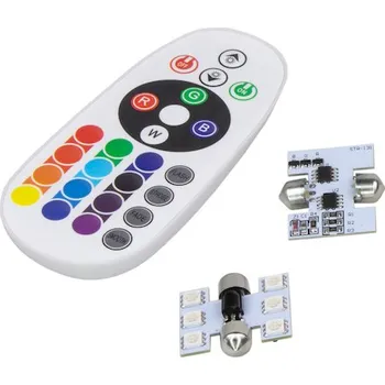 Povinná bezpečnostní výbava LED sufit (31mm) RGB, 12V, 6LED, 5050SMD, 95RGB-631