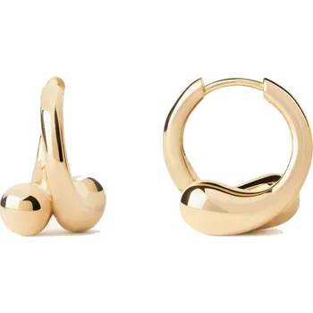 Náušnice Moderní pozlacené náušnice Loop Hoops Essentials AR01-C85-U Pdpaola