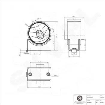 Auto-moto Přední motorový silentblok Dodge Grand Caravan 5273883AD ESEN SKV