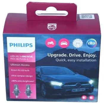 Přídavný světlomet Žárovka Ultinon Access 2500 LED H4/H19 12V 20W P43t-38/PU43t-3 (bez ECE) 2 ks. PHILIPS