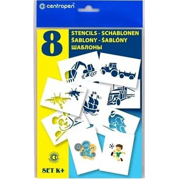 Šablony A5 8 ks Pro kluky CENTROPEN