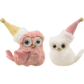 plyšák Sovička v čepici plyšová 10 cm na klipu