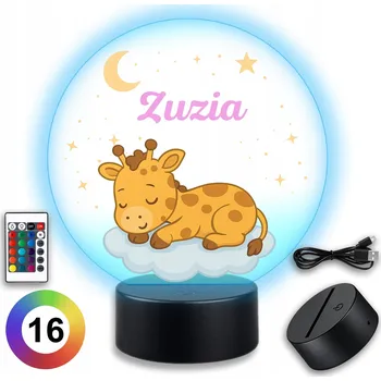 Lampička Noční lampa Koala Wood, vícebarevná