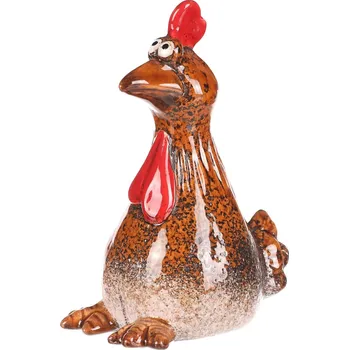 Slepice - zahradní ozdoba na plot, keramika - KEK9904