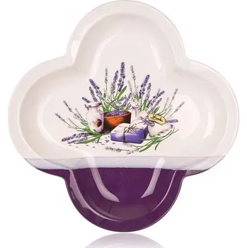 Salátová miska TALÍŘ kulatý LEVANDULOVÁ 32,5 CM Banquet na svačiny