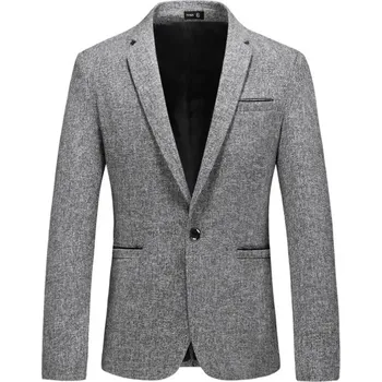 Best Fashion Pánské sako pro business a společenské akce Barva: Světle Šedá, Velikost: M