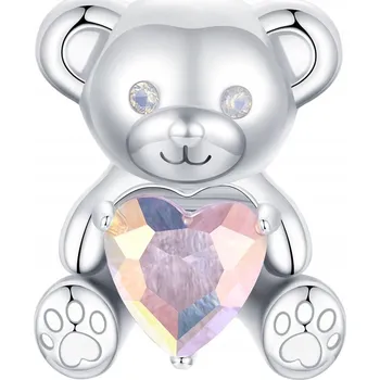 Přívěsek Přívěsky Přívěsek Přívěsky Medvídek se srdcem Stříbro 925 Trusky Charms