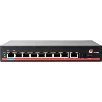 Switch GetFort Switch 9-portový gigabitový ethernetový PoE 120W