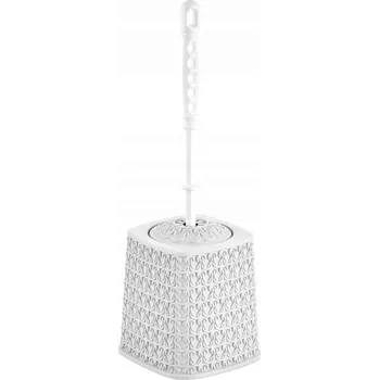 WC štětka WC štětka toaletní štětka koupelnové doplňky KNIT bílá