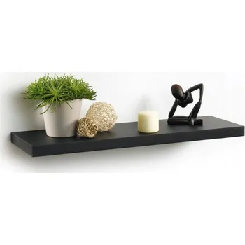 Obývací pokoj Police MDF deska Homea 75 x 8,3 cm černá