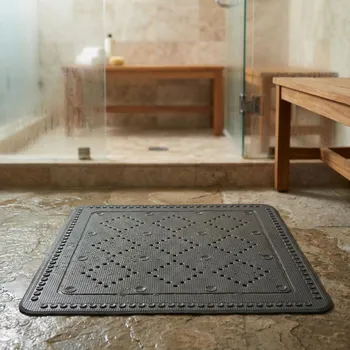 Protiskluzová podložka Protiskluzová podložka do sprchy šedá KLEINE WOLKE AROSA 55 x 55 cm