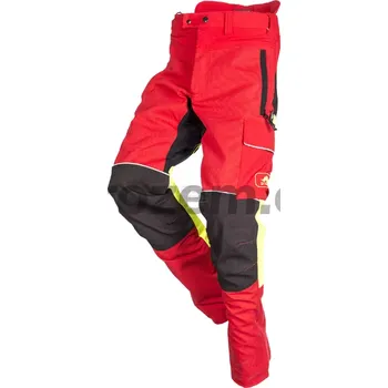 montérky Protipořezové kalhoty Samourai, červená/šedá, vel. 50, EN 381-5, ISO 13688:2013-12