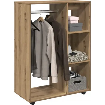 Šatní skříň Skříň, barva dub artisan, 80x40x110 cm, materiál dřevotříska