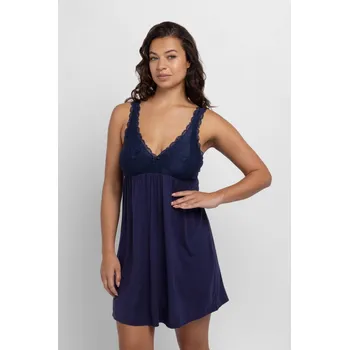 Dámská móda Dorina dámská noční košile modrá - DOROIK0013/tmavě modrá / XL DOR5A001-IK0013