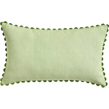 Polštář Blancheporte Obdélníkový pruhovaný polštář zelená