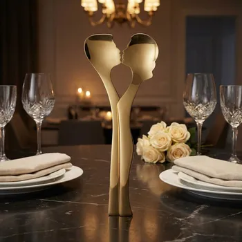 Příbor BUGATTI Abbraccio – sada 2 ocelových lžic na salát