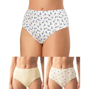 Dámské spodní prádlo Andrie PS 1710 4XL 3ks mix2 dámské kalhotky