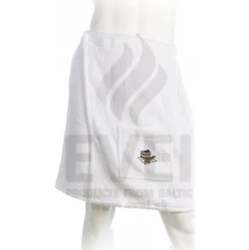 EVEI - Kilt do sauny pánský, 100% bavlna, 55x150cm, bílý