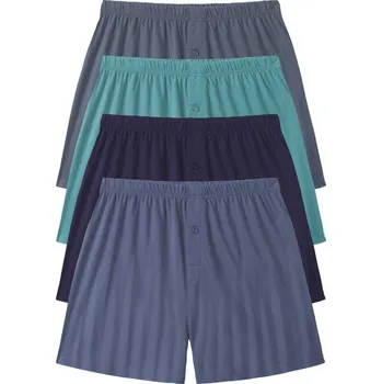 Sada 4 jednobarevných trenýrek modrá 109/116