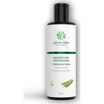 Masážní přípravek GREEN IDEA Citronová tráva masážní olej