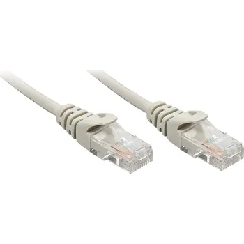 Datový kabel LINDY 48364 RJ45 síťové kabely, propojovací kabely CAT 5e U/UTP 3.00 m šedá 1 ks