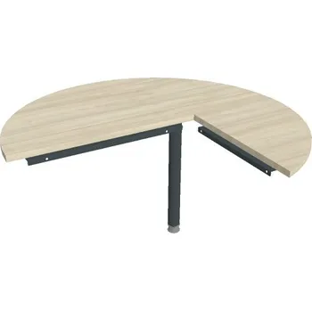 Psací stůl Stůl jednací levý - CP 22 L N - AKÁT , ČERNÁ Ral 9005