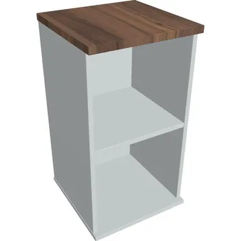 Policová skříň Skříň otevřená stolová - SP 40 40 - OŘECH , ŠEDÁ